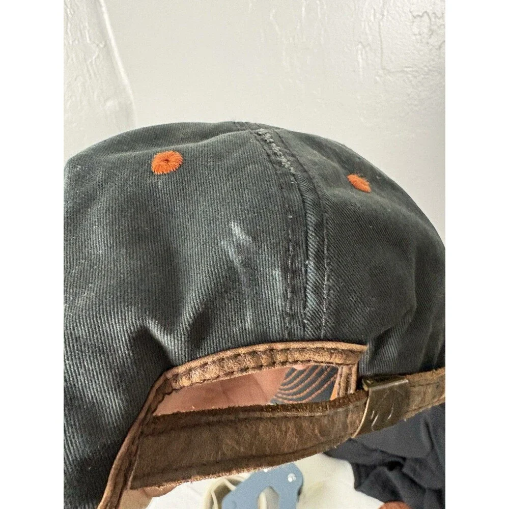 True Religion Rare Vintage Distressed Horseshoe Embellished Strap Back Hat